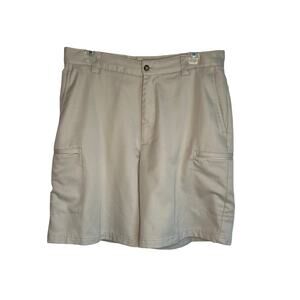 Izod  XFG tan golf/casual/dress shorts Size 34